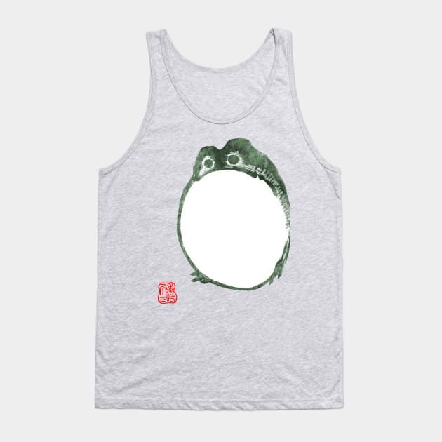 Melancholy Sad Japanese Frog Toad 19th Century Tank Top by Pixelchicken